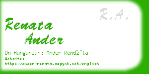 renata ander business card